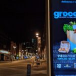 Illuminated sign in Leeds