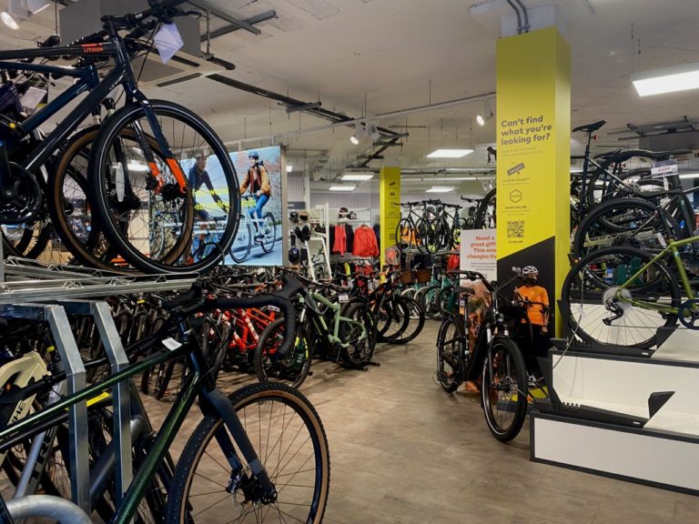bikes in bike shop