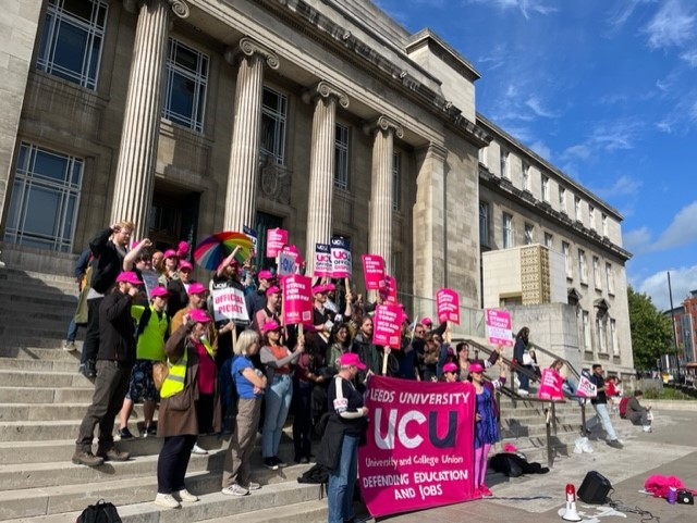 UCU strike rally on the University steps
