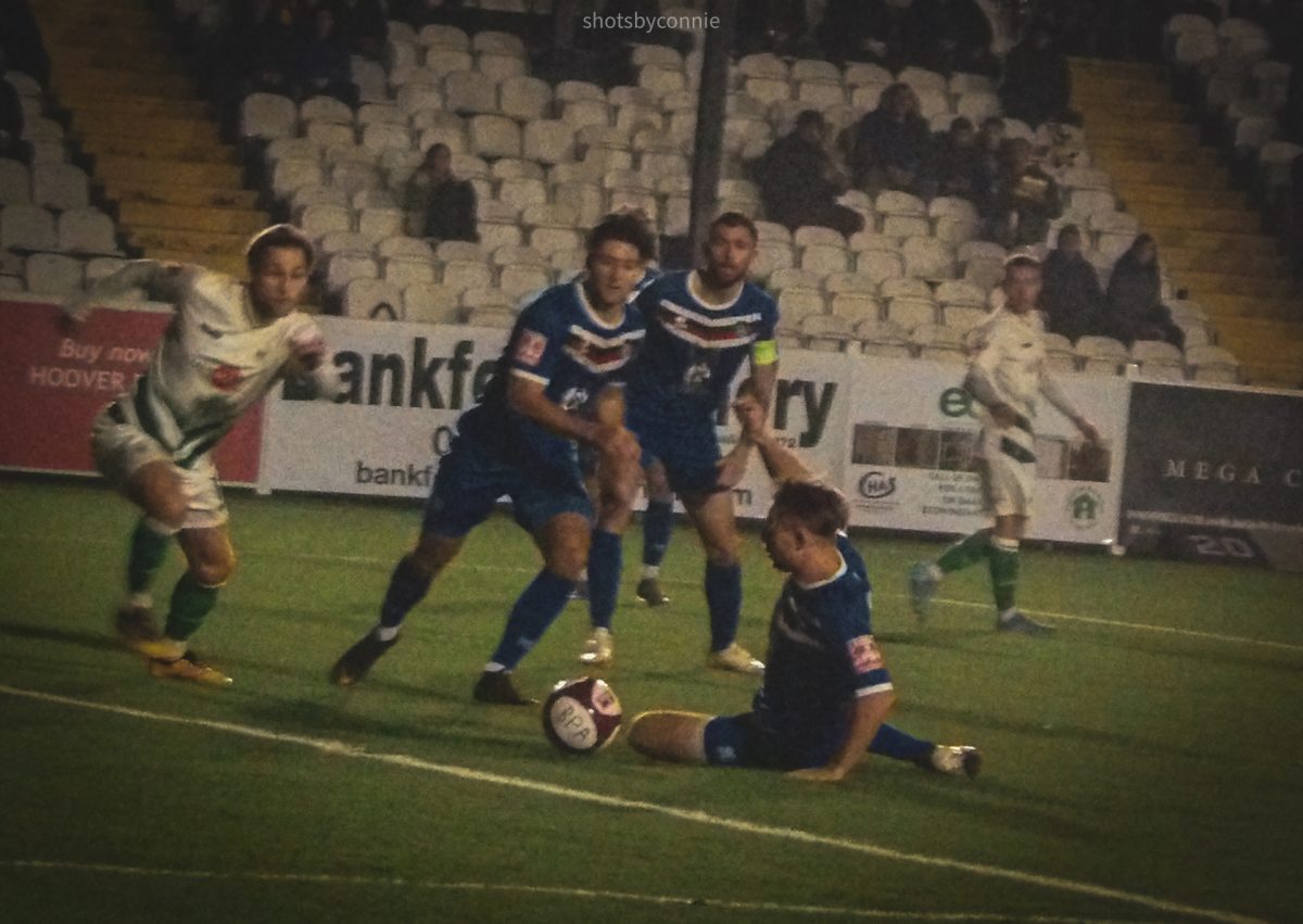 men playing football