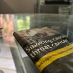 Tobacco Pouch on a table