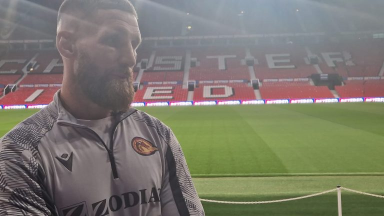 Sam Tomkins at Old Trafford
