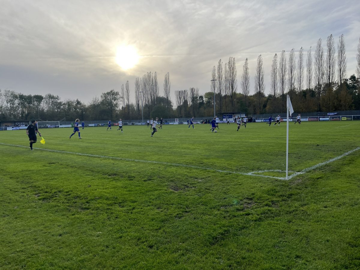 Hanley Town in action against Mossley