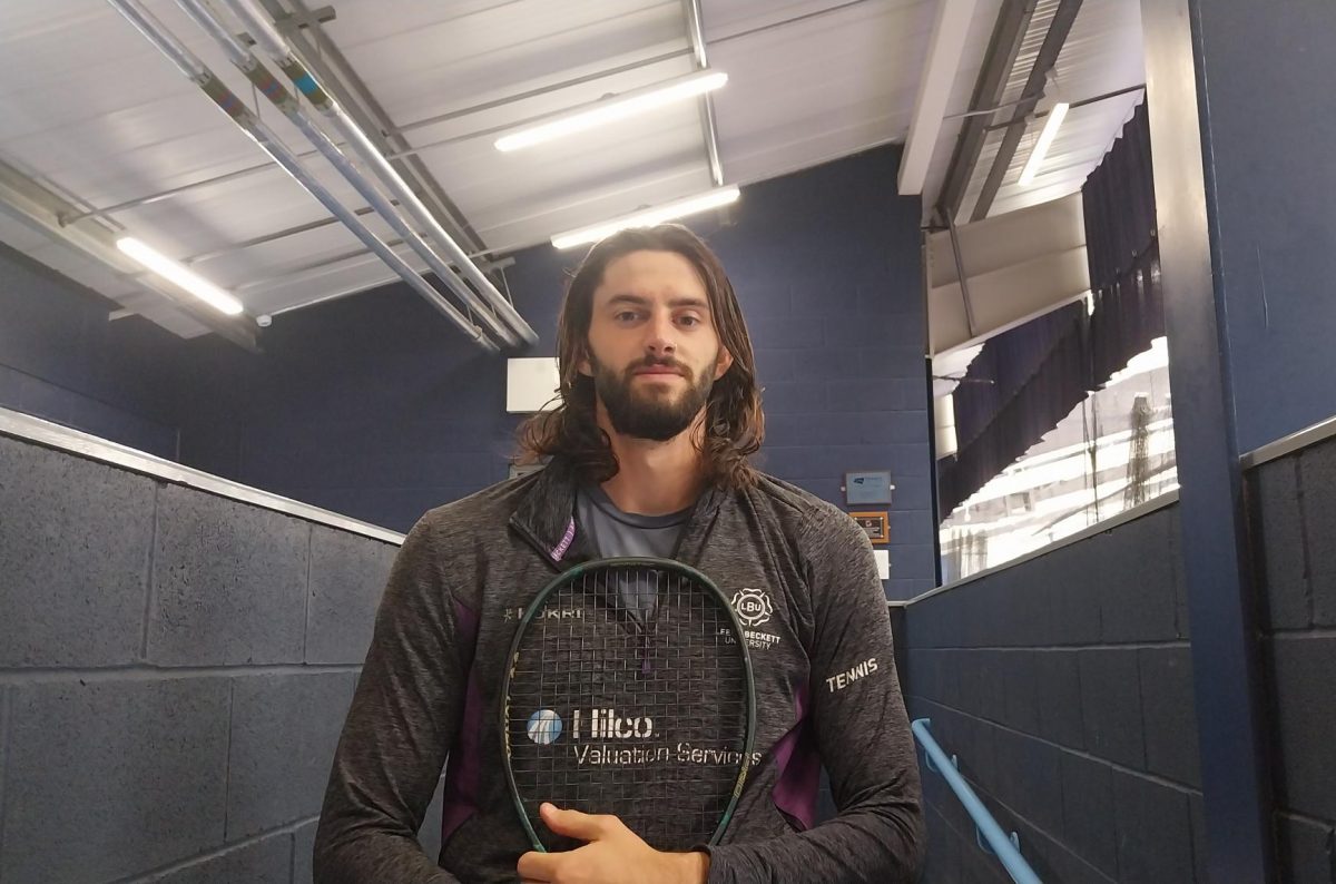 Vassili Psaltopoulos with his tennis racket