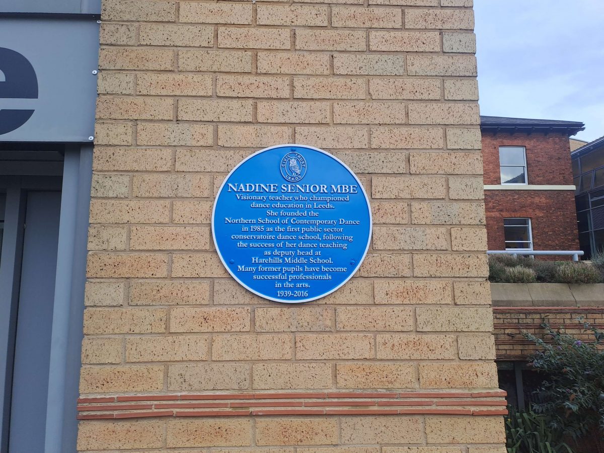 Blue Plaque honoring Nadine Senior MBE