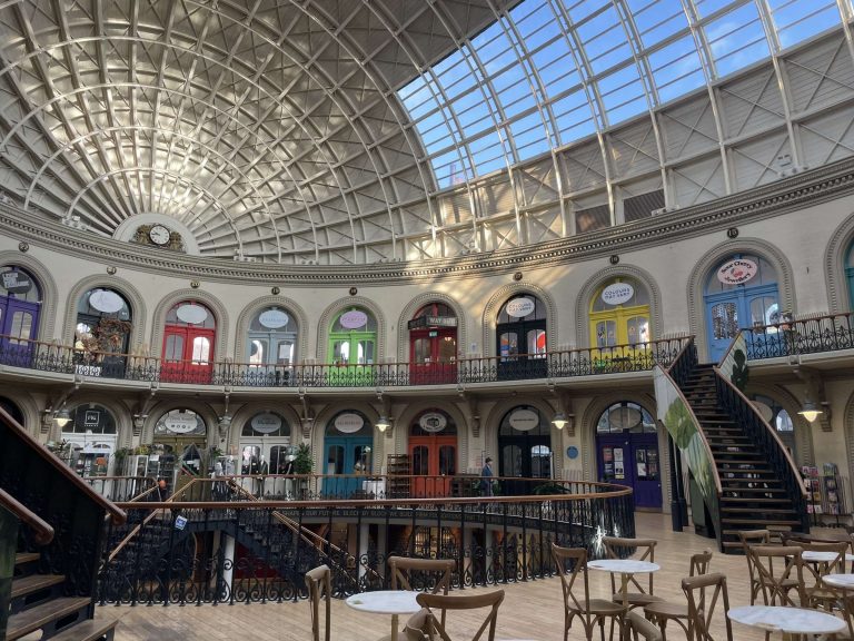 Inside Leeds corn exchange