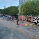 Outside Leeds Art Gallery