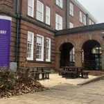 Front of sports area of Headingley Campus