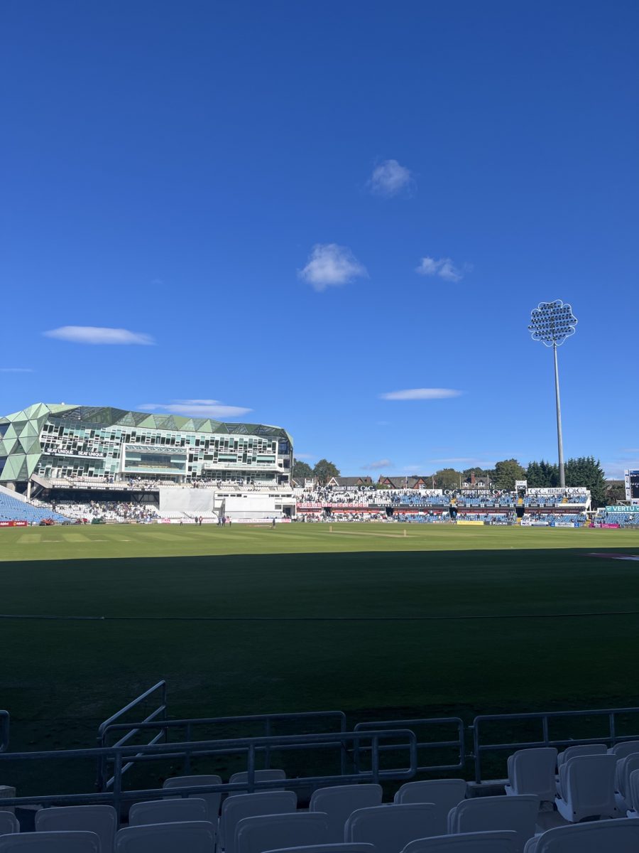 Cricket Stadium with blue sky