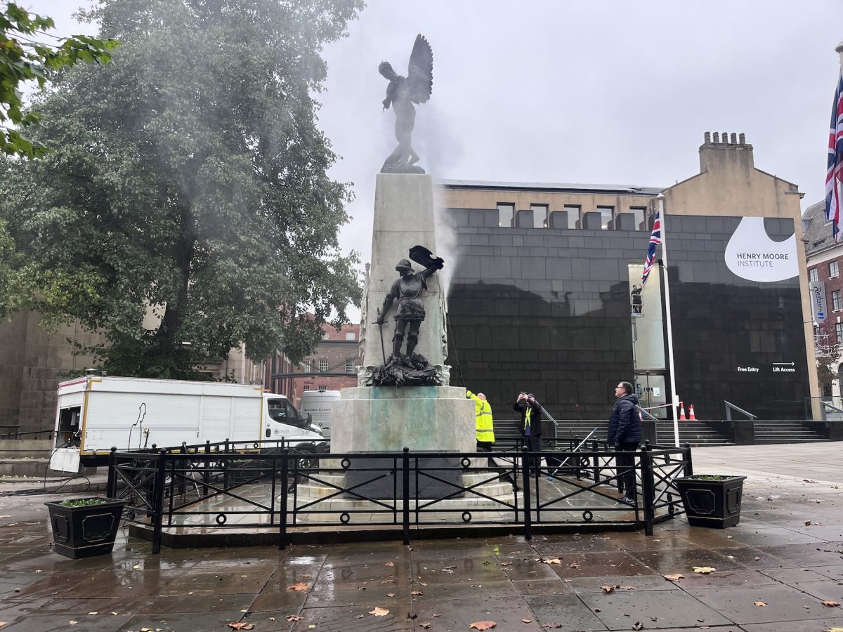 War memorial where service will take place.
