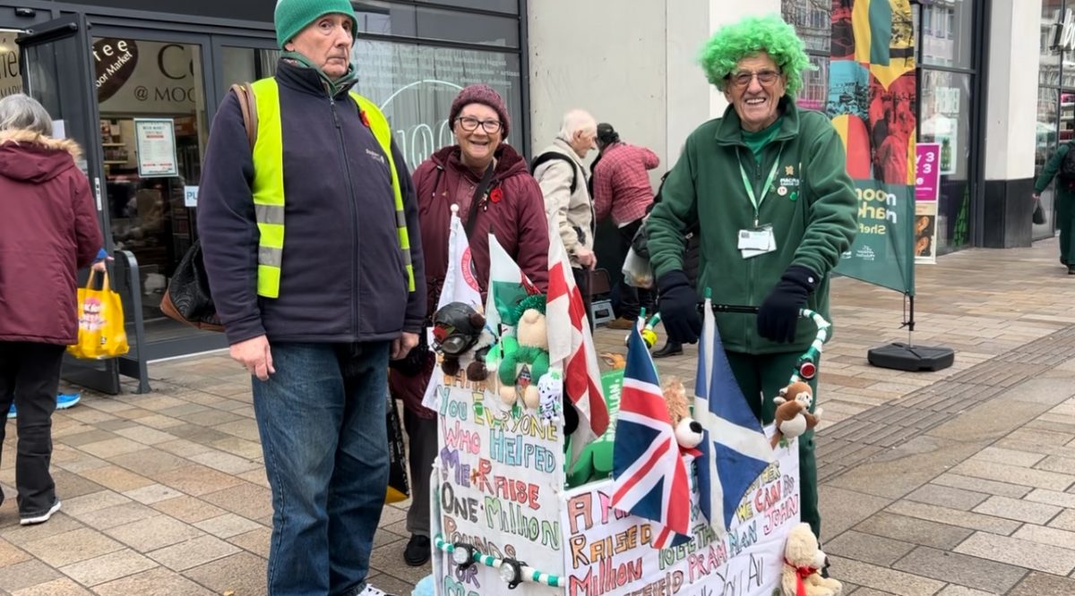 John Burkhill with lifelong friends