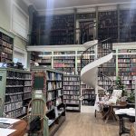 Spiral staircase in the middle of The Leeds Library