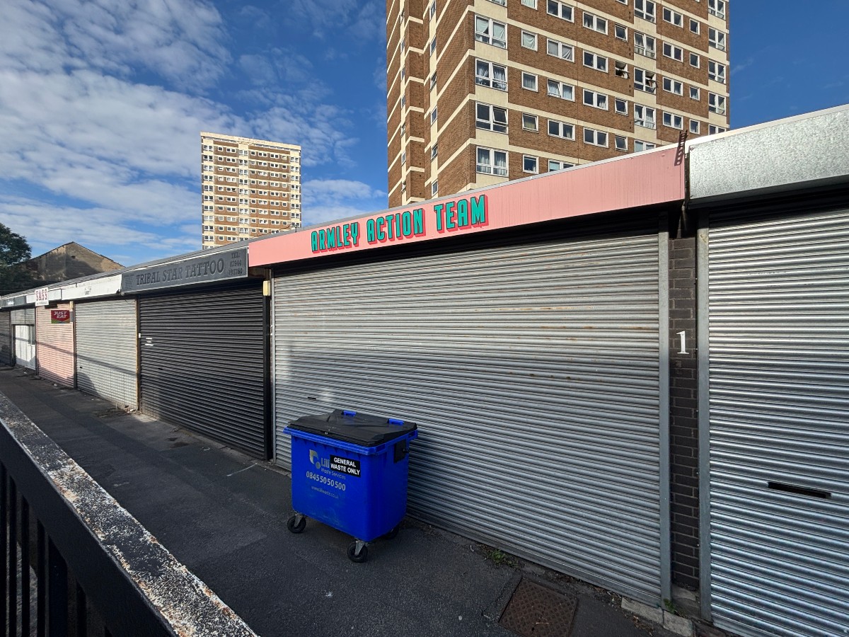 The Armley Action Team headquarters, currently closed in the photograph