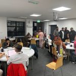 A Beeston Hill community meeting being held in the Hamara center