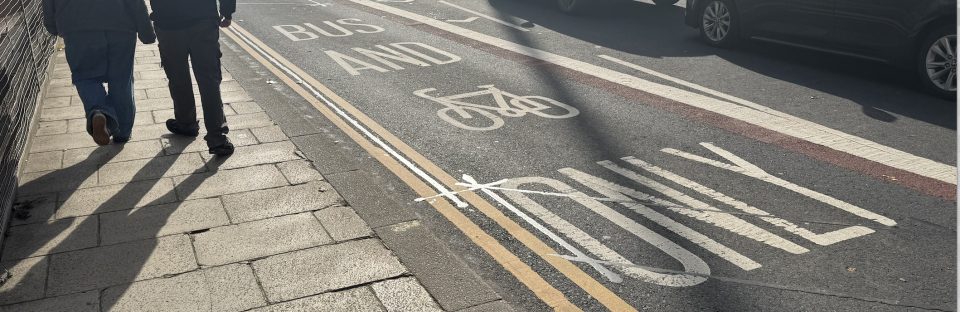 Bus and cycle lanes in Leeds