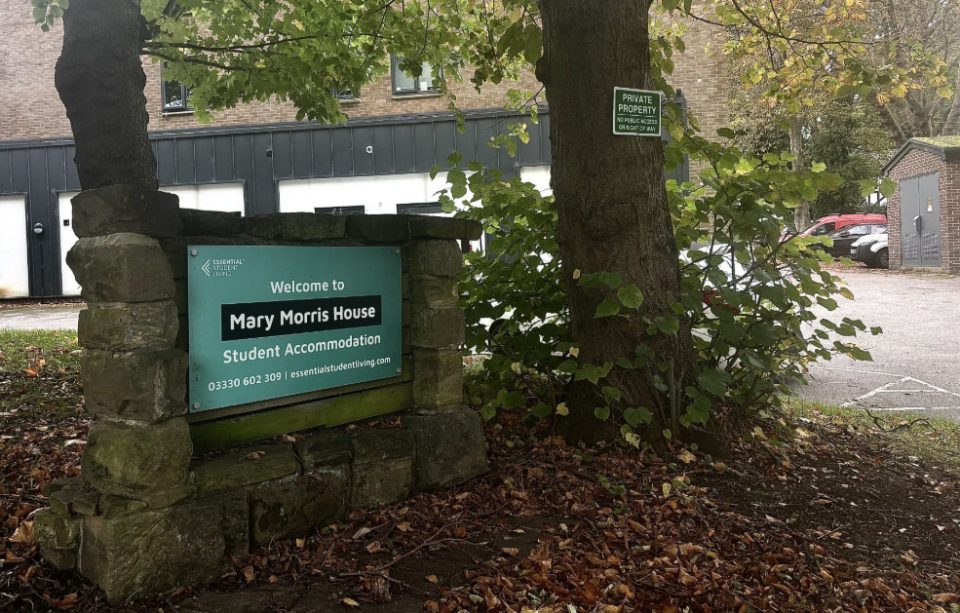 Mary Morris House, Headingley, enterance sign