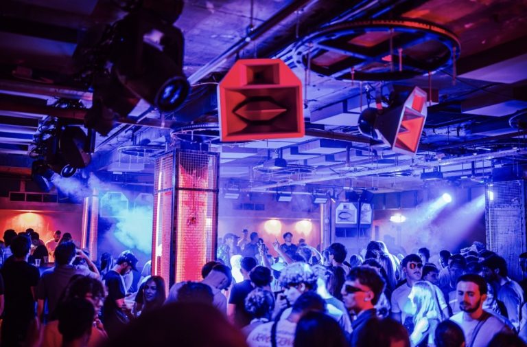 busy dance floor at mint xl opening night