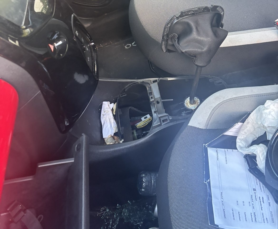 example of inside of car